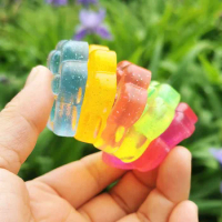 Fidget Toy Mini Squishy Toys Mochi Cat's Paw Stress Ball Toy Kawaii Transparent Cube cat paw fish Stress Relief Squeeze Toy