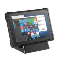 Fanless mini pc windows 10 waterproof field computadoras industriale rugged tablet vehicle mount with barcode scanner