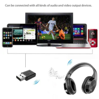 Wireless Headphones Mic Bluetooth Headsets TV PC Gaming Tablet Headphone Bluetooth Transmitter TF Card Music Stereo Headphone