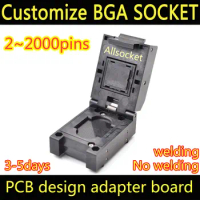 BGA510 Custom socket adapter test jig BGA LGA510 LBGA510 CSP510 QFN510 SOCKET CPU LPDDR North Bridge South