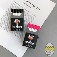 【蛋殼優品>現貨】萬寶路煙盒AirPods保護套香煙盒蘋果耳機矽膠套無線藍牙耳機AirPods2保護殼療癒