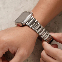 【ALL TIME 完全計時】Apple Watch 42/44/45/46/49mm 經典輕量卡西歐鈦錶帶