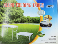 時尚鋁合金折合桌(手提)BL-340懶人桌 摺疊桌 筆電桌 折疊桌 和室桌 輕巧攜帶野餐桌 露營床上桌(伊凡卡百貨)