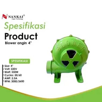 Kipas Angin Blower Keong Hijau 4" Nankai