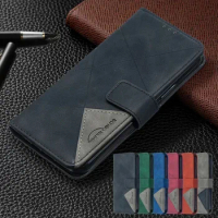 Luxury Leather Phone Case on For Xiaomi Redmi 13C 5G Redmi13C 4G Poco C65 12C 12 Redmi12 Couqe Magnetic Wallet Flip Cover Fundas