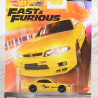 Hot Wheels Premium Nissan Skyline GT-R BCNR33 Fast Furious Ban karet