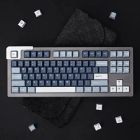 AF Fishing Keycaps for Mechanical Keyboard 174 Keys Cherry Profile ABS Double Shot Blue Color GK61 Anne Pro 2 Game PC