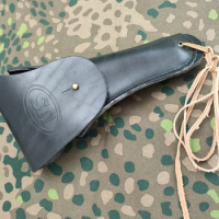 . WW2 Us Usmc Colt 1911 M1916 Army BLACK Leather Pistol Holster Of MILITARY War Reenactments