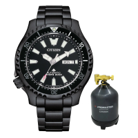 【CITIZEN 星辰】PROMASTER鋼鐵河豚系列水鬼機械錶款44mm(NY0135-80E 鋼帶全黑款)