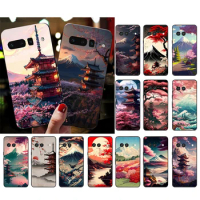 Japanese Mount Fuji Landscape Phone Case For Google Pixel 8 7 Pro 7A 7 6A 6 Pro 5A 4A 3A Pixel 4 XL Pixel 5 6 4 3 3A XL