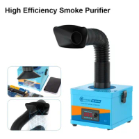 SUNSHINE SS-6605 Smoke Purifier High Efficiency Fume Extractor Strong Suction Soldering Smoking Absorber for Phone Maintenance