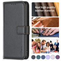 Leather Flip Wallet Case For TCL 502 Coque For TCL 40 NxtPaper TCL40 30 SE 305 306 405 Cases Magnetic Card Slots Phone Cover