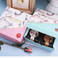 Marble Style Paper Box Squre Paper Box Party Candy Muffin Cake Moon Cake Gifts Boxes Wrapping Box 100pcs/lot
