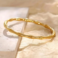 1 piece Bamboo Rayon Fabric Bracelet with Stainless Steel 304 for Men and Women, Luxurious Unisex De
