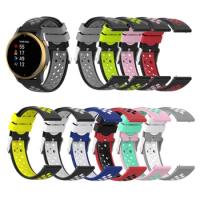 Watch Band for Garmin Venu/Vivoactive 3, 20mm Quick Release Silicone Sport Waterproof Replacement Strap for Forerunner 645/245