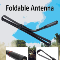 BNC Foldable Tactical CB Antenna 27MHz with Adjustable Gooseneck for Midland Cobra Uniden Handheld/Portable Two Way Radio