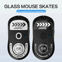 Mouse Feet Skates for Logitech G Pro X Superlight 2 Wireless Gaming Mouse Rounded Curved Edges Glass Mouse feet Replacement