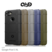 QinD Google Pixel 3 XL 戰術護盾保護套 氣囊 減震抗摔 全包邊 保護殼 背蓋 保護套【樂天APP下單4%點數回饋】