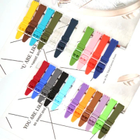 17mm Soft Color Silicone Strap For Swatch Waterproof Sports Watch Accessories Band Bracelet Wristband