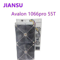 USED Avalon 1066pro 55T(±10％) SHA256 ASIC miner BTC Bitcoin miner A1066pro avalon Miner A1066 55TH/s with PSU power supply