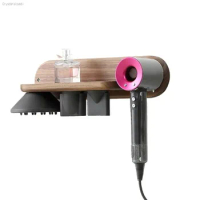 Hair Dryer Holder For Dyson Supersonic Wall Mount With Wood Hair Dryer Bracket home Bathroom Accessories Dyson bracket