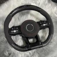 For Mercedes Benz GT A35 A45 A63 C63 W190 C190 W205 C43 sl63 cla45 g63 W211 W202 True Carbon AMG Steering Wheel Assembly