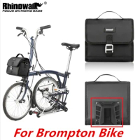 New Bike Handlebar Bag for Brompton Folding Bike 4L-7L High Capacity Waterproof Insulated Shoulder Bag Mini Velo Front Bag