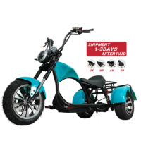 Q41 3 Wheels Escooter 60V 3000W Motorbike 30Ah Lithium Long Range CityCoco 12" Trike Electric Scooter CocoCity Scooter custom