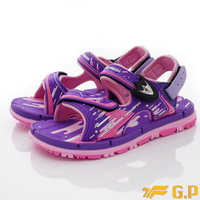 GP 涼拖鞋-排水磁扣童涼鞋款G1623B-41紫(中小童段)