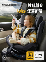 惠爾頓智轉pro兒童安全座椅汽車用0–7歲寶寶嬰兒360旋轉可坐可躺