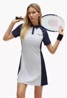 K-Swiss 女裝 K-SWISS LOGO 拼色網球POLO連身裙
