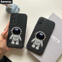 Auroras For TCL 40 NXTpaper 4G Case With Astronaut Bracket Silicone Shockproof Shell For TCL 40NXTpaper 40 XE 5G Cover Fundas