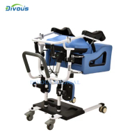 Height-Adjustable Moving Toilet Chair Transfer lift chair Wheelchair With Electric Motor And Commode