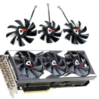 3PCS/SET RTX 2060 GPU FAN，For ax-gaming GTX 1660 SUPER、RTX 2060、2060 SUPER、RTX 3060、3060 TI、3070、3070 TI Video card cooling fan