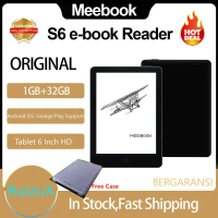 Tablet Meebook S6 E-Ink HD 6 Inci 32GB, WiFi & Bluetooth 4.2, Front Light Cool Color, Layar Jelas da