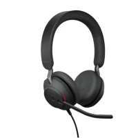 【Jabra】Evolve2 40 SE商務會議耳罩式耳機麥克風(頭戴式有線立體聲商用耳機麥克風)