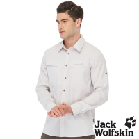 【Jack wolfskin 飛狼】男 純植萃防蚊 抗UV透氣長袖襯衫『米卡』