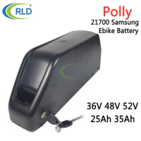 Polly DP-7 21700 Original Samsung LG lithium battery 48V 52V 25Ah 35Ah ebike Battery Downtube Bateria Pack for 1000W-1500W Motor