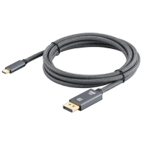 USB-C To Dp 1.4 Cable, Support 8K@60HZ Resolution, Copper Braided DP Cable, Suitable For Macpro Display XDR