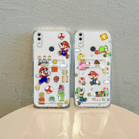 ที่ใส่บัตร, เข้ากันได้กับ Huawei Y9 2019, Y7 2019, Y7 Prime 2019, Lina Super Mario, กันกระแทก, เคสใส