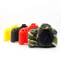 Silicone Armor Skin Case Body Cover Protector for Canon 1300D 1500D Rebel T6 Kiss X80 Digital Camera Digital Camera