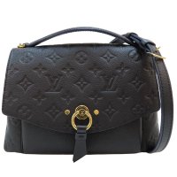 【二手名牌BRAND OFF】LOUIS VUITTON LV 路易威登【再降價】黑色 原花 牛皮壓紋 BLANCHE BB 两用包 M43624