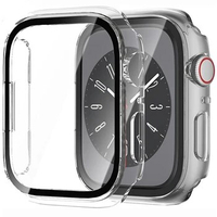 Tempered Glass+cover For Apple Watch Accessories 45mm 41mm 44mm 40mm 42mm 38mm Screen Protector IWatch Case series 9 8 7 6 SE 3