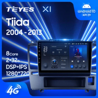 TEYES X1 For Nissan Tiida C11 2004 - 2013 Car Radio Multimedia Video Player Navigation GPS Android 10 No 2din 2 din dvd
