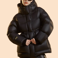 【巴黎精品】真 羽絨90%鴨絨 羽絨外套鴨絨夾克-個性連帽蓬鬆保暖女外套a1dj6