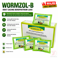 BJ SHOP WORMZOL B sachet isi 1 Bolus | Wormzol-K 10 Butir Kapsul Medion Obat Cacing Hewan Besar Obat
