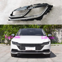 For Volkswagen VW CC 2019 2020 2021 Headlight Decoration Daily Running Light Guide Strip Headlight Cover Plate Big Lamp Shade