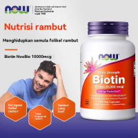 USA Now Foods Biotin 10000mcg 120 Veg Capsules-HD