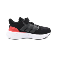 【adidas 愛迪達】運動鞋 童鞋 小童 兒童 魔鬼氈 ULTRARUN 5 EL C 黑紅 JR5375