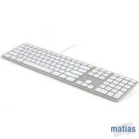 👽Matias Wired Aluminum Mac usb有線鋁質中文長鍵盤 含數字鍵 強強滾p-
